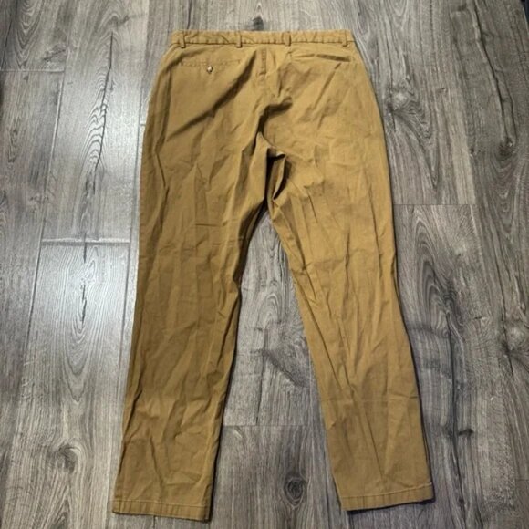 Old Navy Men Pants bundle Black Brown Tan/ khaki straight and athletic fit 36x32 - Picture 8 of 8